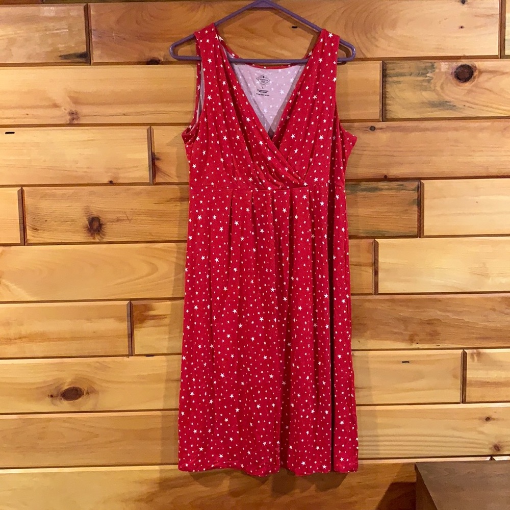 St. John’s Bay knee length dress.